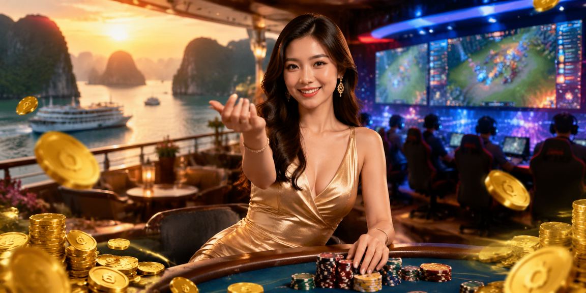 Cảnh người chơi trải nghiệm casino trực tuyến Việt Nam qua giao diện hiện đại trên máy tính